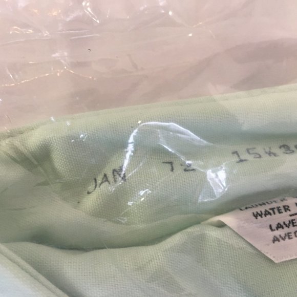 Vintage 1972 Men's Lapointe Co. Dress Shirt Size 15 Aqua Green Long Sleeve New - Picture 5 of 9